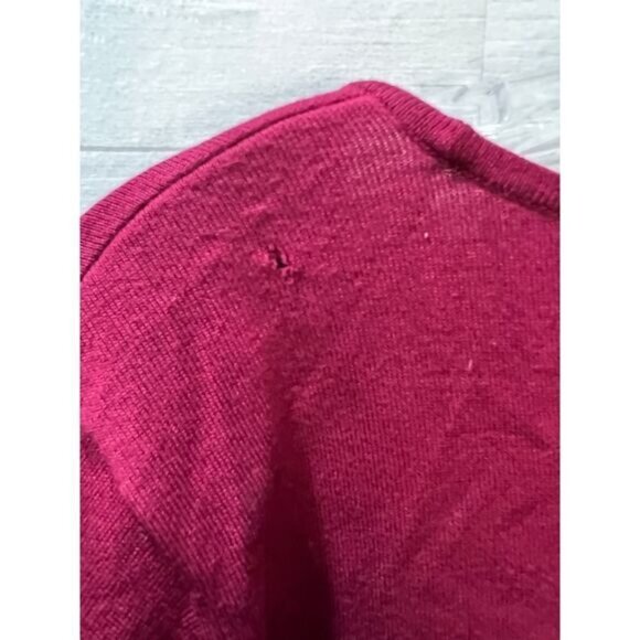 Button Cuff Crewneck Pullover Knit Purple Sweater‎ XL - Picture 4 of 5